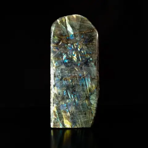 Schitterende labradoriet met fantastische reflecties Vrije