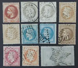 Frankrijk - Napoleon III with laurels, almost complete series