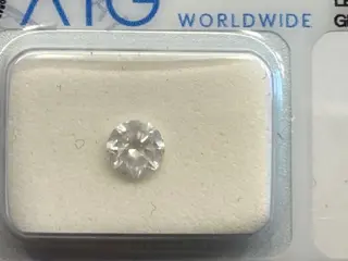 1 pcs Diamant - 0.50 ct - Rond - E - P1