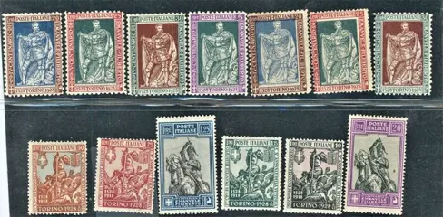 Koninkrijk Italië - Emanuele Filiberto 13 values - Sassone N. S48