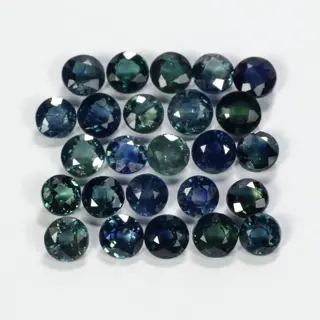 25 pcs- Geen reserve - Saffier - 4.60 ct