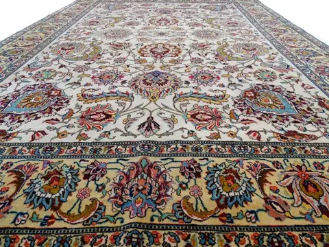Gesigneerde Vintage Tabriz - Gereinigd vloerkleed - 364 cm
