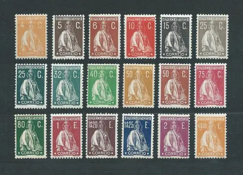 Portugal 1930 - Complete serie Ceres - Mundifil nº 495/512