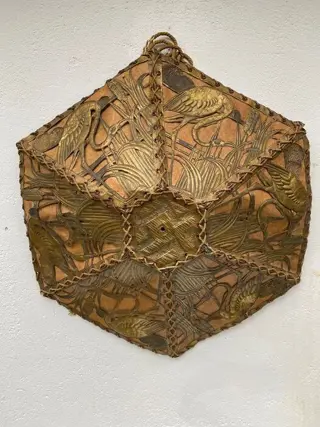 Art Deco hangende lampenkap