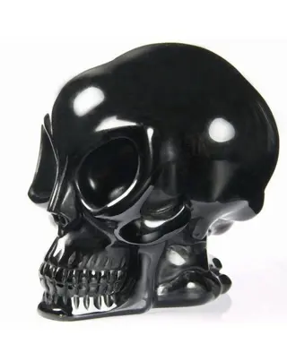 Zeldzame Obsidiaan Realistische buitenaardse schedel -