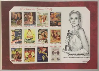 Monaco - Rare ‘Movies of Grace Kelly’ block, in its original insert - Yvert & Tellier bloc n° 106