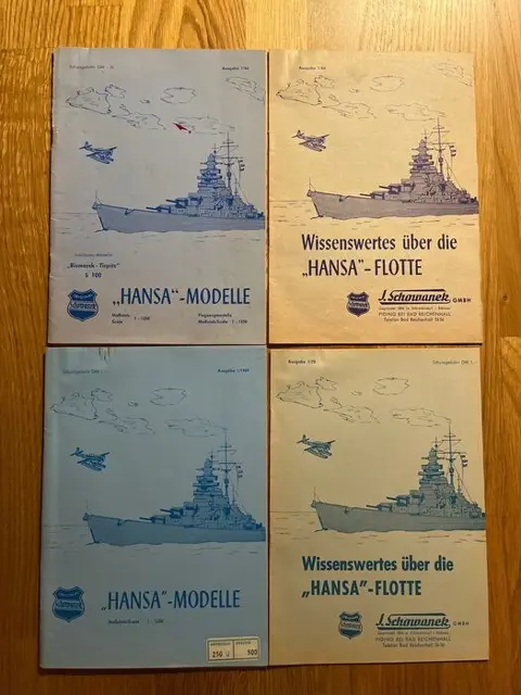Hansa models - Schip Catalogues - 1960-1969 - Duitsland