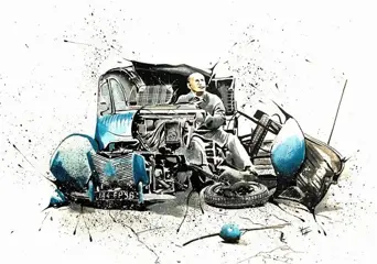 Afbeelding/illustratie - Bourvil, De Funes - Le Corniaud -