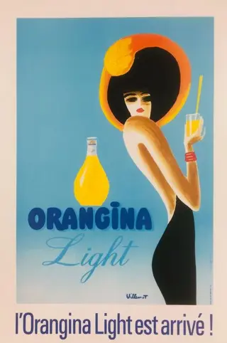 Bernard Villemot, (after) - L'Orangina Light est arrivé ! -