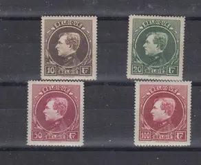 België 1929 - Montenez - OBP : 289/292 metgoede centrage