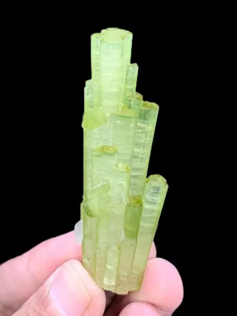 Groene Toermalijn Kristalcluster - 7.1×2×1.6 cm - 30 g - (1)