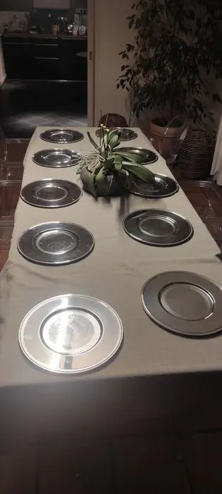 Christofle - onderzetters (10) - Verzilverd - Perles