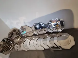 Onderplaten (12) - Verzilverd