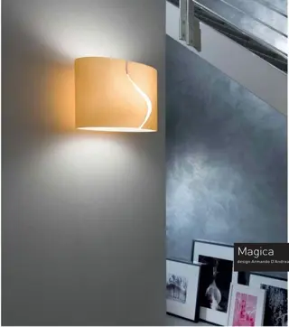 Armando D'Andrea - Flaver - Muurlamp - Magica Small AMBRA