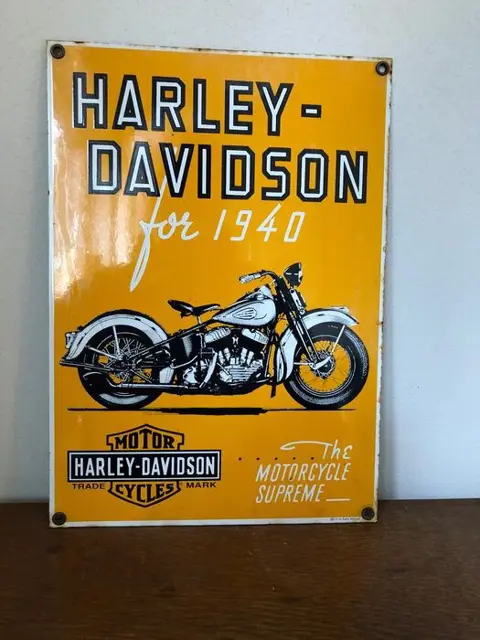 Bord - Harley Davidson for 1940 - Harley Davidson