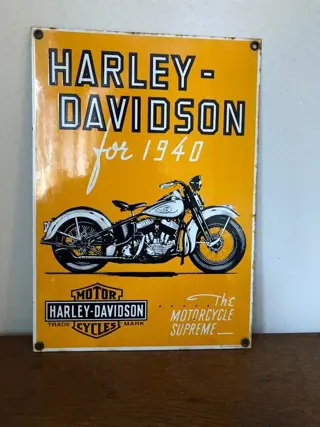 Bord - Harley Davidson for 1940 - Harley Davidson
