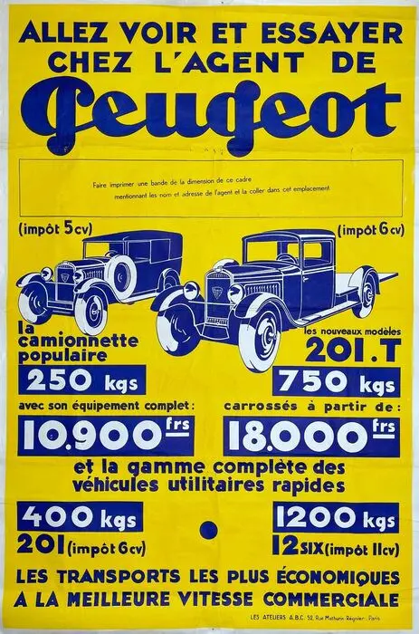 Unknown - Allez voir et essayer chez L'agent de Peugeot -