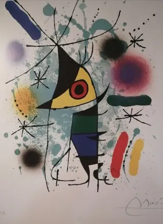 Joan Miró, (after) - Home de festa (1972) - Modern reprint