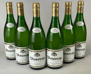 1989 Vouvray - Huguet Pinon "demi sec" - Loire - 6 Fles