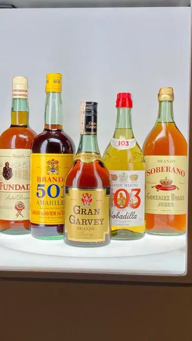Various Spanish Brandy - Soberano, 103 Bobadilla, Fundador