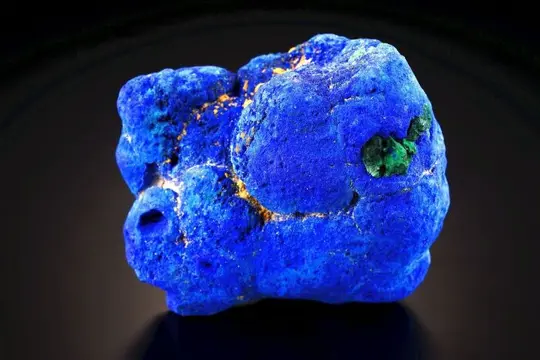 AZURITE Russisch - grote, zeldzame knobbel - UNIEK -