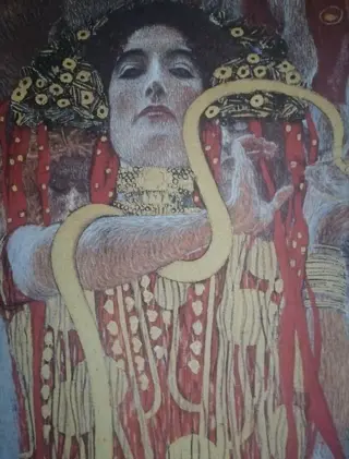 Gustav Klimt (after) - Diosa de la Medicina- Big Size XL