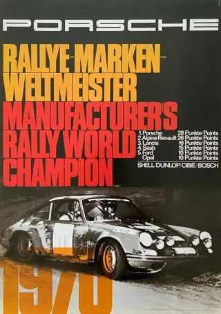 Erich Strenger - PORSCHE Rallye Marken-Weltmeister - 1970