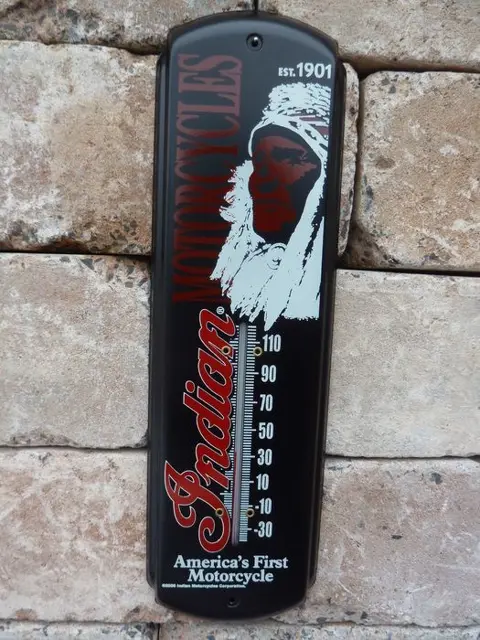 Decoratief object - Indian Motorcycles Thermometer USA -