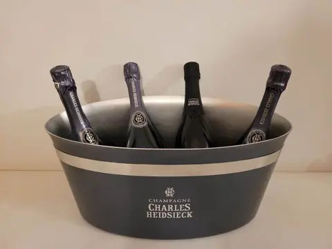 Charles Heidsieck Branded Metal Ice Bucket - 4 bottles