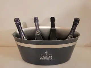 Charles Heidsieck Branded Metal Ice Bucket - 4 bottles