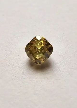 1 pcs Diamant - 1.50 ct - Briljant - fancy donkerbruin