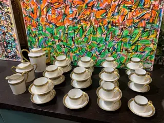 Limoges France - Koffie en theeservies - Porselein