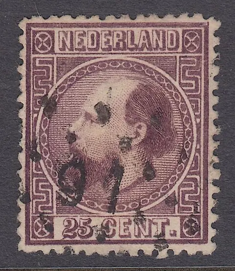 Nederland 1867 - Koning Willem III, lijntanding 14 kl.g. - NVPH 11 IID