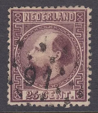 Nederland 1867 - Koning Willem III, lijntanding 14 kl.g. - NVPH 11 IID