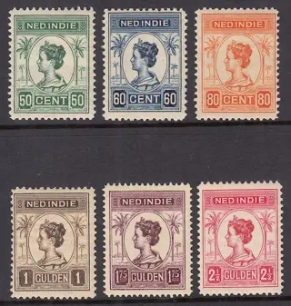Nederlands-Indië 1913/1931 - Koningin Wilhelmina - NVPH 129/134