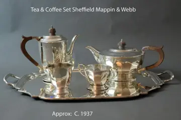 Koffieservies (1) - Georgiaanse stijl - Zilver