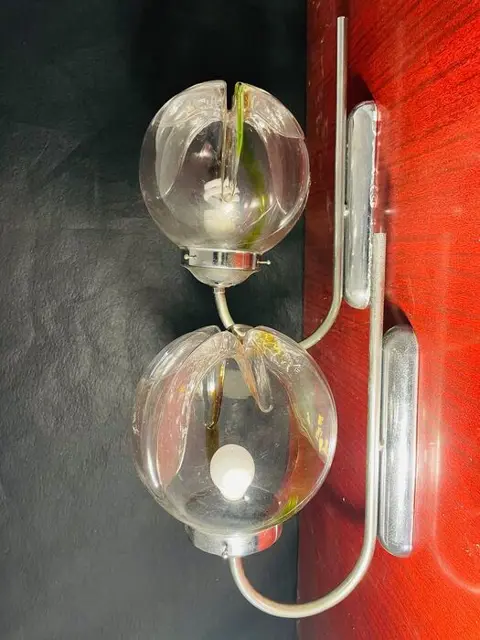 Muurlamp - Geen and orange design