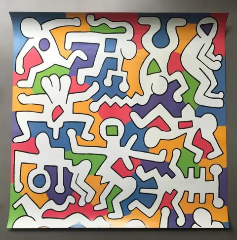 Keith Haring, (after) - Palladium Backdrop - Jaren 1990