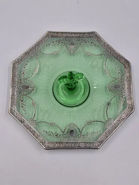Fostoria - Centerpiece, Serveerschaal - Art Deco - .925