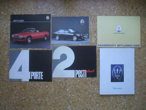 Brochures/catalogi - Maserati Prospekt Konvolut mit