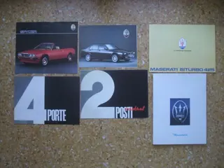 Brochures/catalogi - Maserati Prospekt Konvolut mit