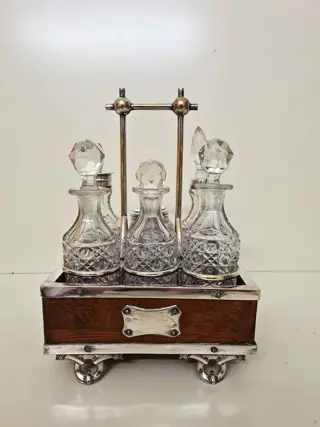 Sheffield tafelset - sheffield - hout - kristal