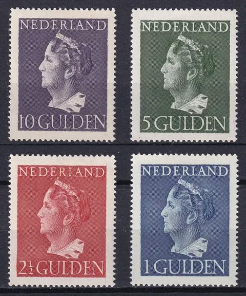 Nederland 1946 - Koningin Wilhelmina type 'Konijnenburg' - NVPH 346/349