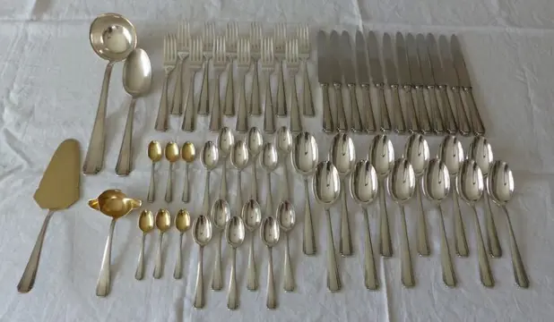 Deetjen bestekset 58 delig - Verzilverd