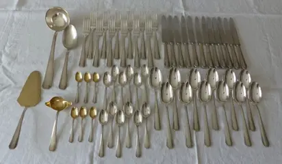 Deetjen bestekset 58 delig - Verzilverd