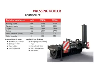 Kramer AGROLAND CORNROLLER Mais aandruk rol