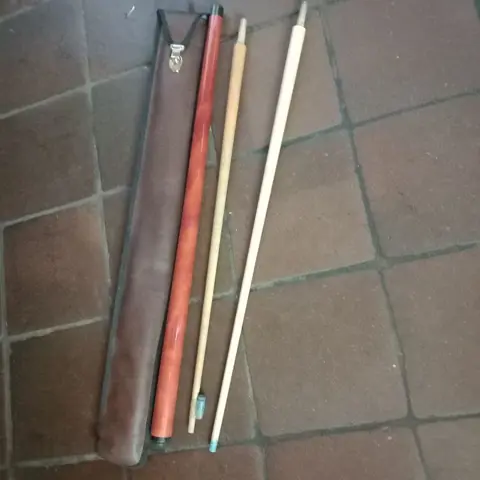 Biljart keu - in opbergtas stoot puntje stuk