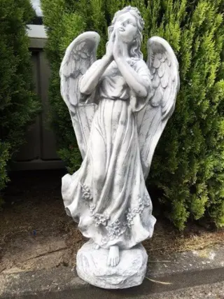 Tuinbeeld , engel , biddende engel , kado