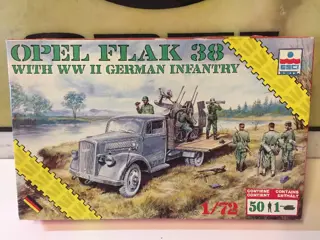 Bouwdoos Opel Blitz met Flak 38 .
