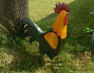 Haan,tuinbeeld haan